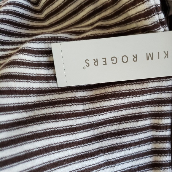 Kim Rogers Striped Mock Turtleneck - Picture 7 of 8